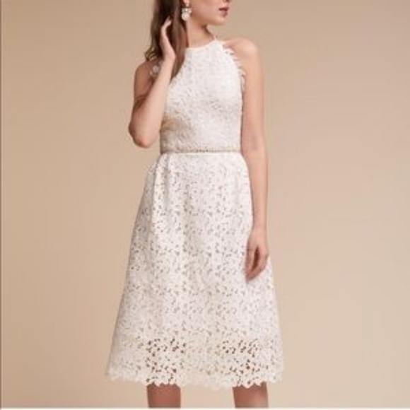 BHLDN Dresses & Skirts - BHLDN / Anthropologie - White Lace Midi Dress